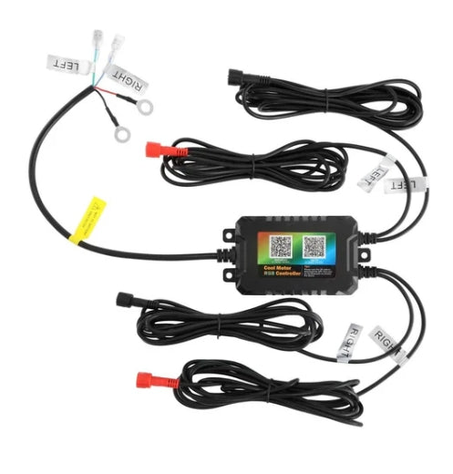 RGB 7 Inch Headlights + 4 Inch Fog Lights Combo for Jeep Wrangler JK with APP Control