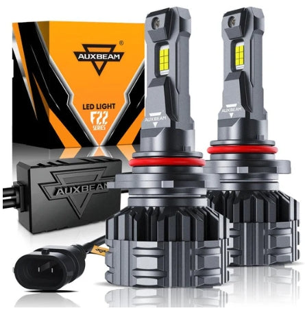 9005/HB3/H10 LED Headlight Bulbs 90W 20000LM F15 Series 20% Smaller Size 6500K Cool White | 2 Bulbs