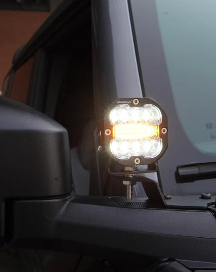 XP-ULTRA Series 3 INCH 96W 9600LM LED PODS 6 MODES WHITE AMBER FLASHING LED DRIVING LIGHTS