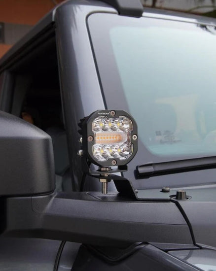 XP-ULTRA Series 3 INCH 96W 9600LM LED PODS 6 MODES WHITE AMBER FLASHING LED DRIVING LIGHTS