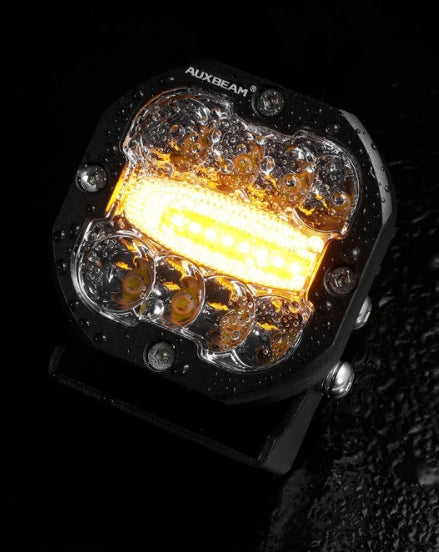 XP-ULTRA Series 3 INCH 96W 9600LM LED PODS 6 MODES WHITE AMBER FLASHING LED DRIVING LIGHTS