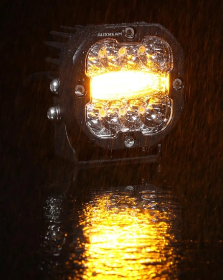 XP-ULTRA Series 3 INCH 96W 9600LM LED PODS 6 MODES WHITE AMBER FLASHING LED DRIVING LIGHTS