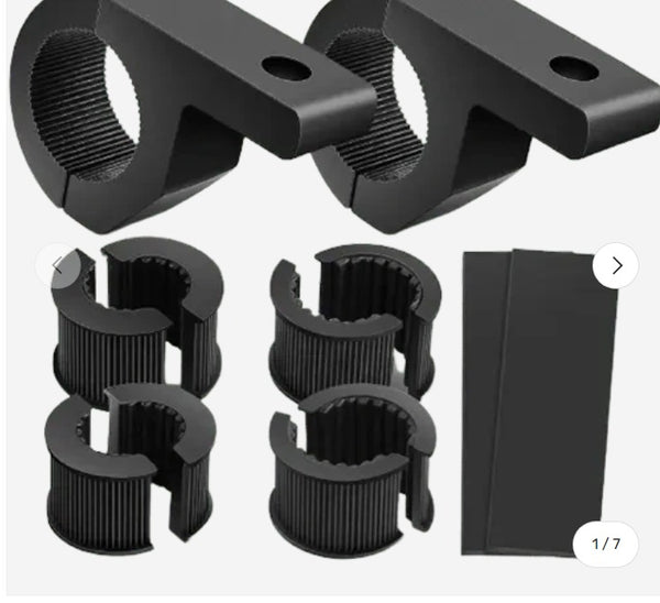 Horizontal Bar Clamp Mount Bracket Kits 0.75in-1in-1.25in (Pair)