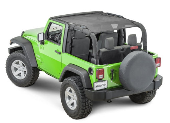 MasterTop Shademaker Bimini Top Plus for 07-18 Jeep Wrangler JK 2-Door