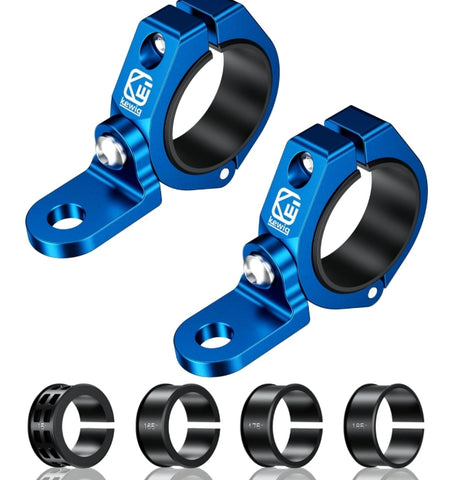 2PCS Whip Flag Mounts, Solid Aluminum Alloy UTV Whip Light Mount, Off-Road LED Light Bar Mounting Bracket, 360° Rotating Roll Bar Clamp Holder Fit on 1.5''/1.65'' /1.75''/1.85''/2'' Roll Cages