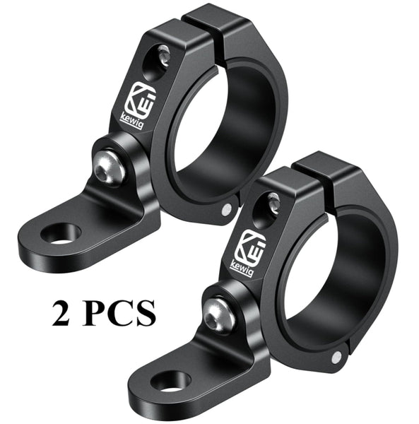 2PCS UTV Whip Light Mount, Solid Aluminum Alloy Whip Flag Mounts, Off-Road LED Light Bar Mounting Bracket, 360° Adjustable Roll Bar Clamp Holder Fit 1.5''/1.65'' /1.75''/1.85''/2'' Roll Cage