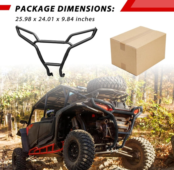 Rear Bumper for Polaris RZR 1000 XP/XP 4 Ultimate Sport Premium 2024+ Accessories, Heavy Duty UV-Resistant Powder Coating Bumper Guard for 2024 2025 RZR, Replace#2884514