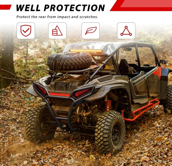 Rear Bumper for Polaris RZR 1000 XP/XP 4 Ultimate Sport Premium 2024+ Accessories, Heavy Duty UV-Resistant Powder Coating Bumper Guard for 2024 2025 RZR, Replace#2884514