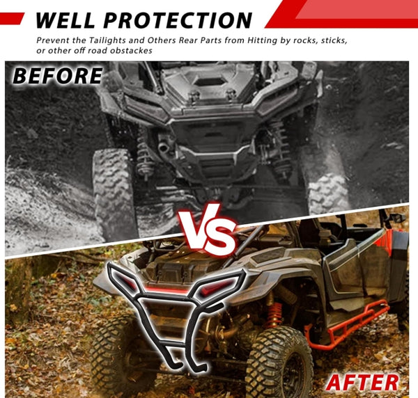 Rear Bumper for Polaris RZR 1000 XP/XP 4 Ultimate Sport Premium 2024+ Accessories, Heavy Duty UV-Resistant Powder Coating Bumper Guard for 2024 2025 RZR, Replace#2884514