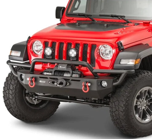 Quadratec QRC Front Winch Ready Bumper with Rear Bumper for 18-26 Jeep Wrangler JL and 20-26 Gladiator JT