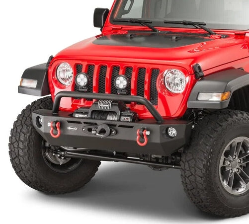 Quadratec QRC Front Winch Ready Bumper with Rear Bumper for 18-26 Jeep Wrangler JL and 20-26 Gladiator JT
