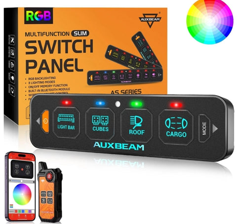 AS Series 4/6/8 Gang RGB Slim Switch Panel with APP & Remote Control