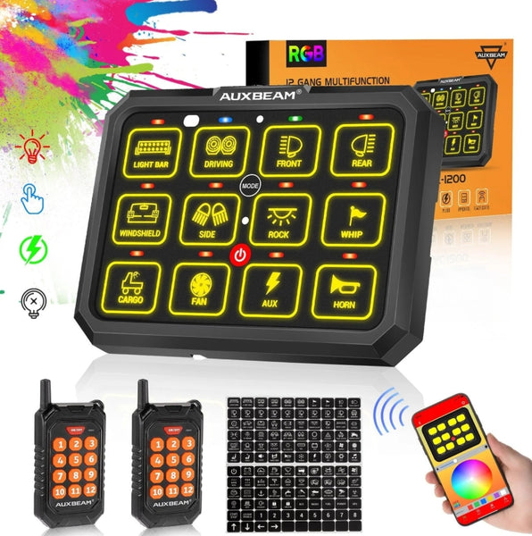 AC Series 8/12 Gang RGB Switch Panel with APP & Remote Control