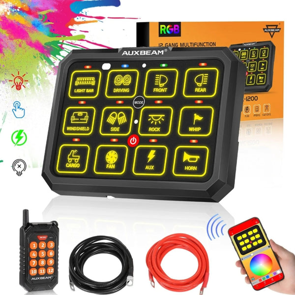 AC Series 8/12 Gang RGB Switch Panel with APP & Remote Control
