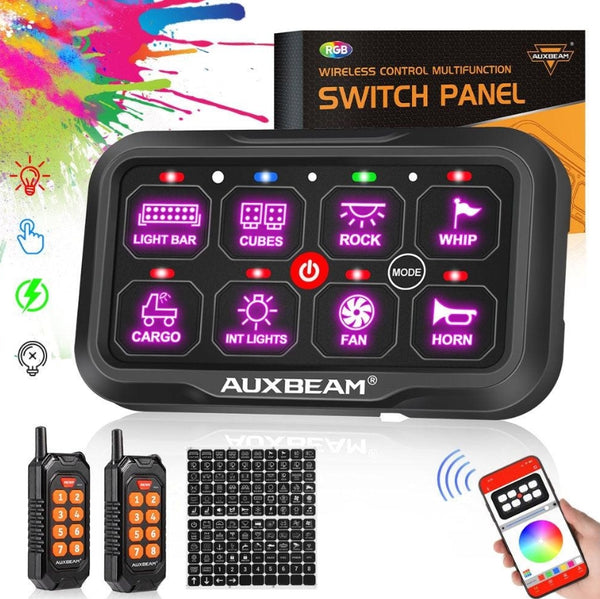 AC Series 8/12 Gang RGB Switch Panel with APP & Remote Control