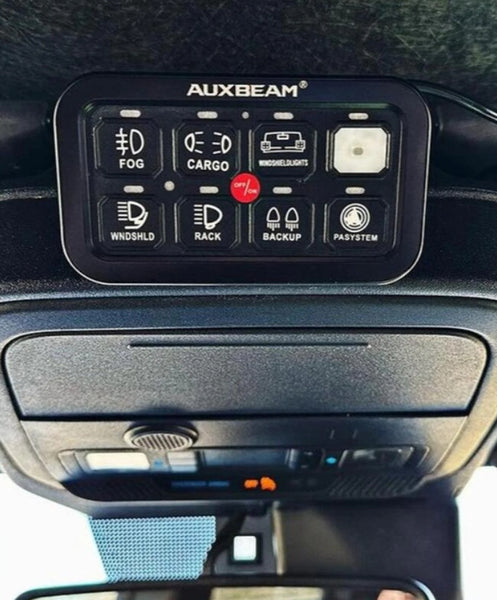 AR Series 6/8 Gang LED Switch Panel, Off-Road Light Controller
