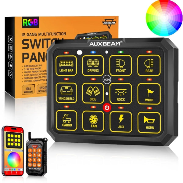AC Series 8/12 Gang RGB Switch Panel with APP & Remote Control