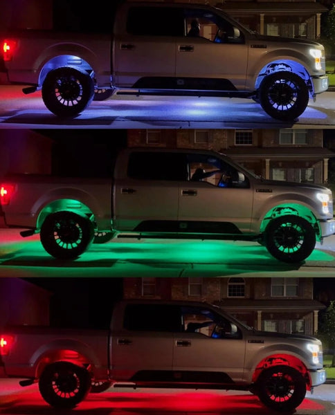 Vibrant Series - RGB LED Rock Lights Kit with Bluetooth App & Remote Control