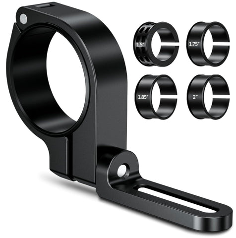 UTV Light Bar Mount, Sturdy Aluminium Alloy LED Light Mounting Bracket, 360° Rotating Adjustable UTV Roll Bar Clamp Mount Fit on 1.5" / 1.75" / 1.85" / 2" / 2.1" Roll Cages (1 PC)