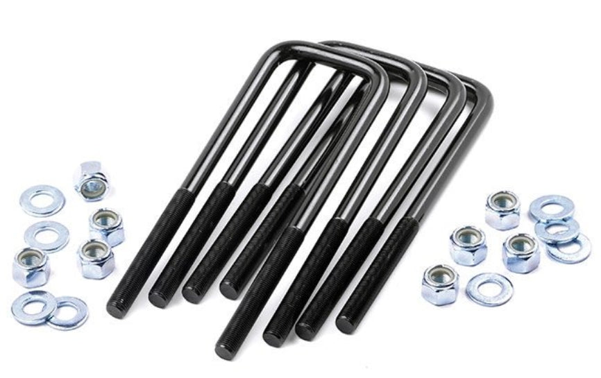 Universal Square U-Bolt Kit (Multiple Sizes)