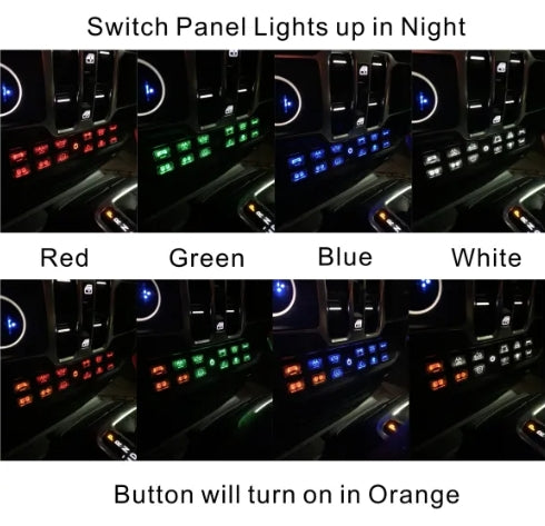 JL120 Lower Dash Switch Panel for Jeep Wrangler JL 2018-current and Gladiator 2020-current