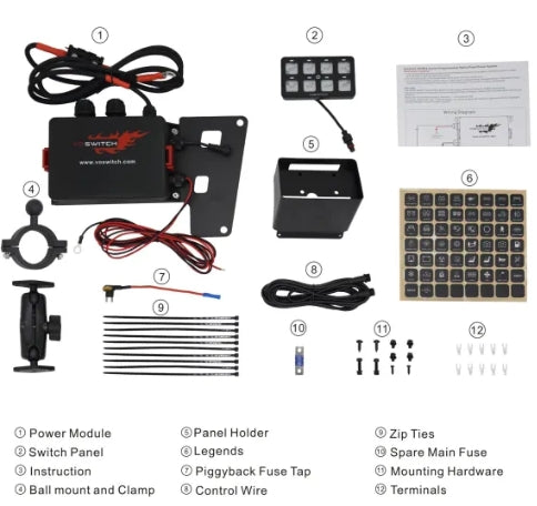 JK100 8 Switch Programmable Control System for Jeep Wrangler JK & JKU 2007-2018