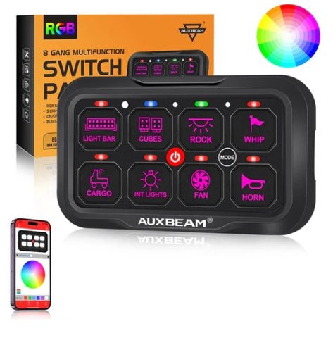 AR-800 RGB Switch Panel with APP, Toggle/ Momentary/ Pulsed Mode Supported (One-Sided Outlet)