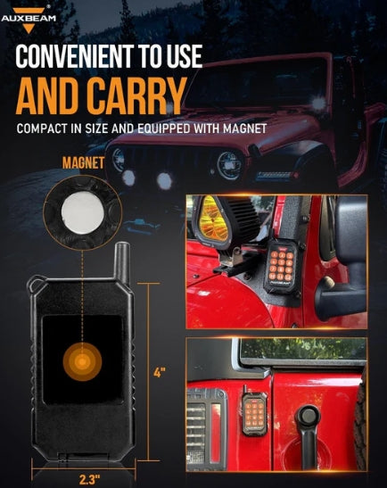 AC Series 8/12 Gang RGB Switch Panel with APP & Remote Control, Toggle/ Momentary/ Pulsed Mode Supported