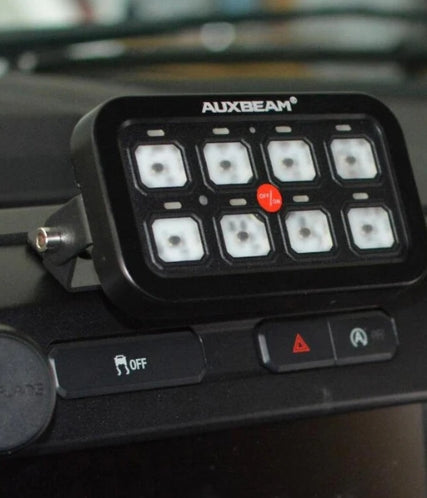 AR Series 6/8 Gang LED Switch Panel, Off Road Light Controller