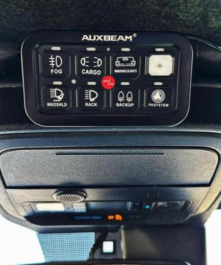 AR Series 6/8 Gang LED Switch Panel, Off Road Light Controller