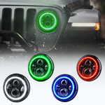 LED Halo Headlights for 2007-2018 Jeep Wrangler JK