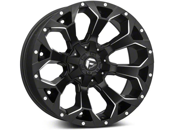 Fuel Wheels Assault Satin Black Milled 6-Lug Wheel; 17x9; -12mm Offset (16-23 Tacoma)
