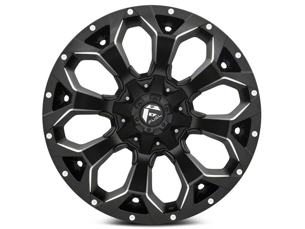 Fuel Wheels Assault Satin Black Milled 6-Lug Wheel; 17x9; -12mm Offset (16-23 Tacoma)