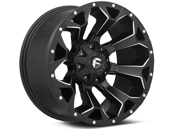 Fuel Wheels Assault Satin Black Milled 6-Lug Wheel; 17x9; -12mm Offset (16-23 Tacoma)