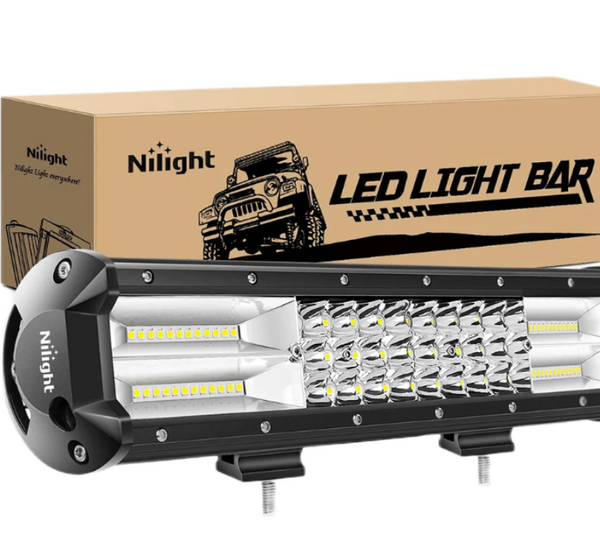 15" 216W 21600LM Triple Row Spot/Flood Led Light Bar