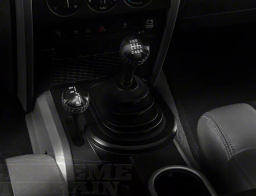 DV8 Offroad 4WD Shifter Knob; Black (07-18 Jeep Wrangler JK)