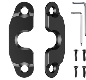 Upgraded Aluminum Alloy Sun Visor Repair Kit for Jeep, Veharvim Heavy Duty Sun Visor Clip Compatible with Jeep Wrangler JK 2018/ JL/Wrangler 2018-2023/ Gladiator 2020-2023