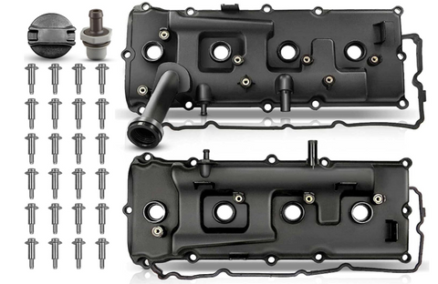 A-Premium Engine Valve Cover with Gasket & Oil Filler Cap & Bolts Compatible with Nissan Pathfinder 2008-2012, Titan Armada 2007-2015, NV2500 NV3500 2012-2017 & Infiniti QX56 2007-2010, V8 5.6L