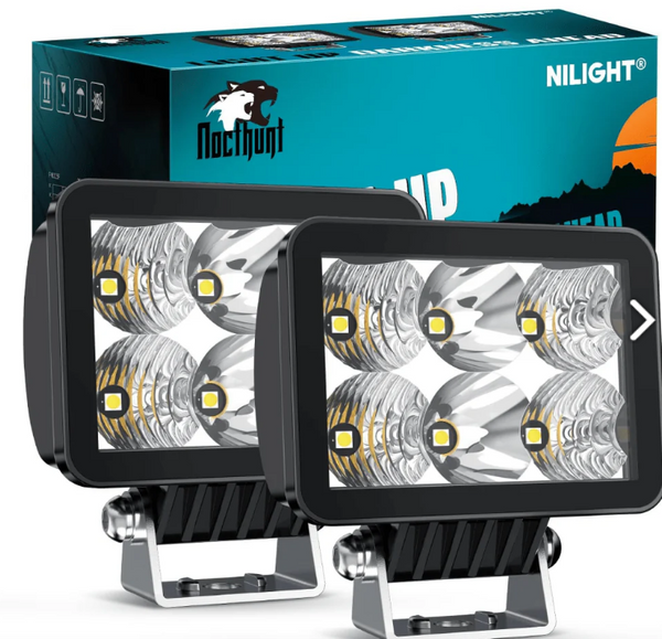 3.3" 6LED Spot Flood Built-in EMC LED Pod Lights (Pair)