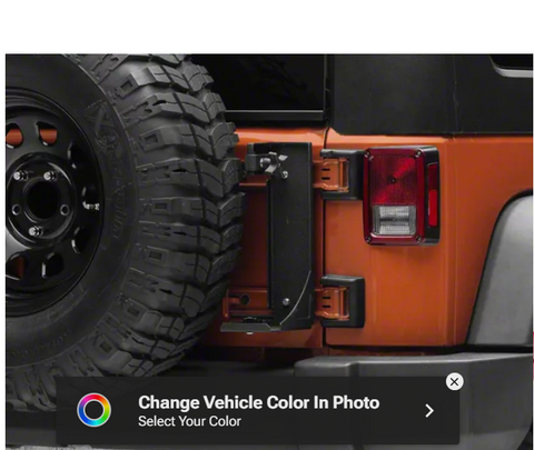 RedRock Hi-Lift Jack Tailgate Mounting Bracket (07-18 Jeep Wrangler JK)