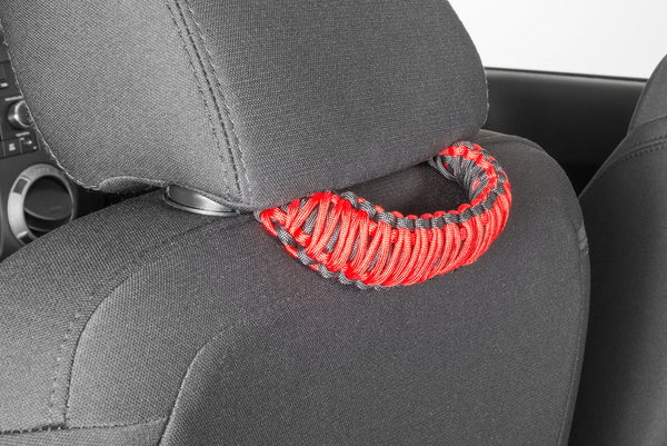 Paracord 3-in-1Grab Handle s for A Pillar, Headrests & Soundbar for 07-18 Jeep Wrangler JK
