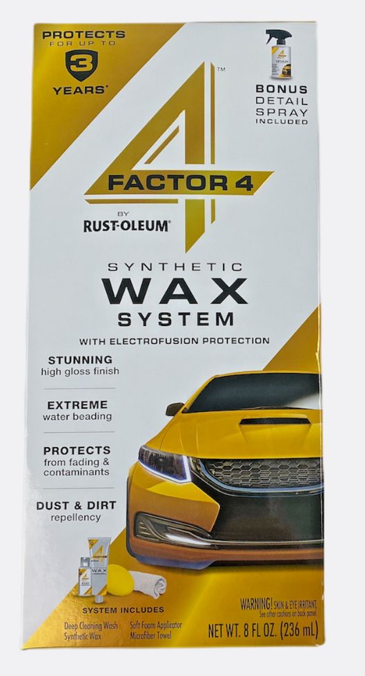 Rust‑Oleum Factor 4 Synthetic Wax System (Full Kit with Bonus Detail Spray)