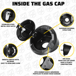 Jeep Wrangler JL Gas Cap Cover | Bedrock Series