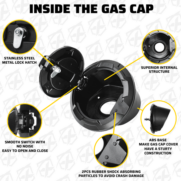 Jeep Wrangler JL Gas Cap Cover | Bedrock Series