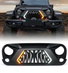 Jeep Grille with Turn Signal Lights for Jeep Wrangler JK G1