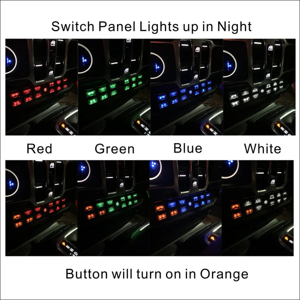 JL120 Lower Dash Switch Panel for Jeep Wrangler JL 2018-current and Gladiator 2020-current