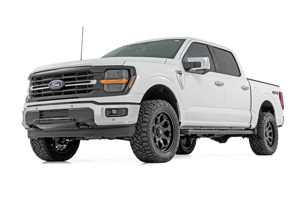 Rough Country 80 Series Wheel One-Piece | Semi Gloss Black | 20x10 | 6x135 | -19mm