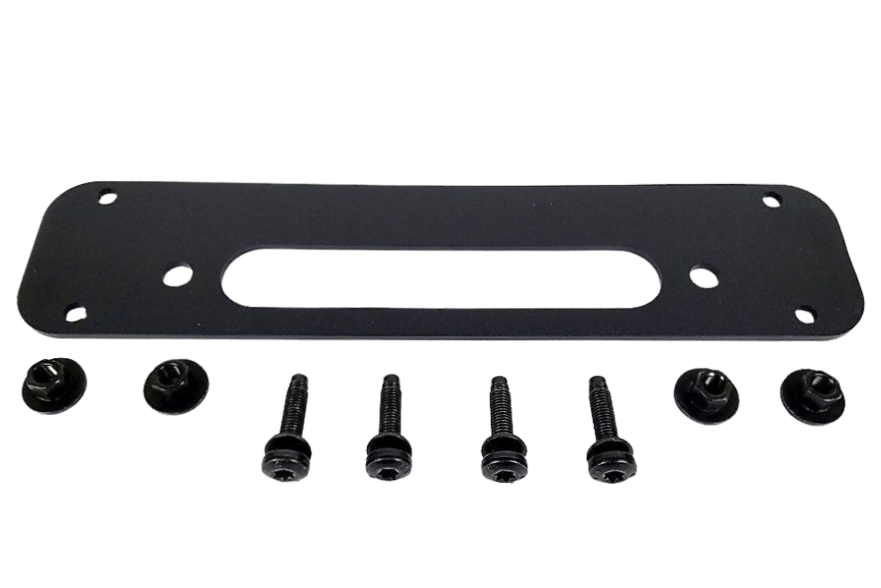 Winch Fairlead Center Adapter Plate for 15-18 Jeep Wrangler JK with 10th Anniversary Front Bumper
