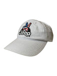 Hat - Jeep Wave USA Chino Twill Patch Hat - White