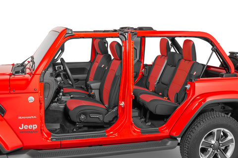Diver Down Front and Rear Neoprene Seat Covers for 18-23 Jeep Wrangler JL Unlimited 4-Door With Armrest
